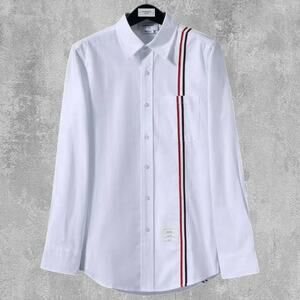 Thom Browne Men's White Long Sleeve Shirt